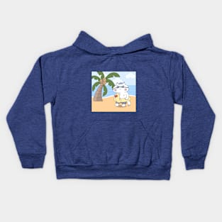 Cat Having A Vacation Kids Hoodie